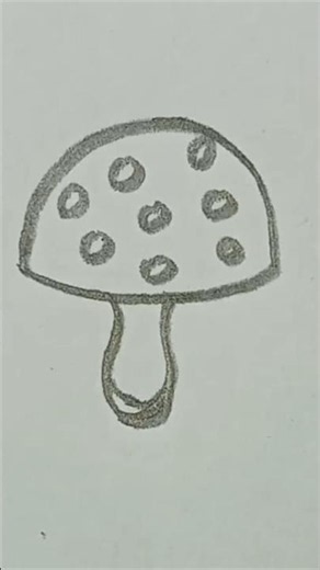 How to draw a mushroom 🍄 drawing #viral #art