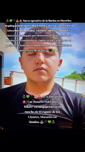 #infanteríademarina #guardianacional #fgr #aic 🚨 Nuevo operativo de la Marina en Mocorito; despliegan helicóptero Black Hawk y aeronave de la Fuerza Aérea Mocorito, Sinaloa.- Un fuerte operativo por aire y tierra fue desplegado por elementos de la Secretaría de Marina en la comunidad de Zapote de los Cázares, con el apoyo de un helicóptero Black Hawk y una aeronave de la Fuerza Aérea Mexicana. De manera extraoficial, trascendió que durante la movilización varias personas habrían sido detenidas;