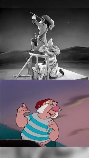 The Real Mr. Smee Live-Action References for Walt Disney’s ‘Peter Pan’(1953) COMPARISON Captain Hook