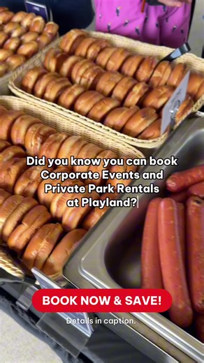 Celebrate with your team and enjoy the sun by hosting a corporate BBQ at Playland! 🌞 Get unlimited access to 30 rides at Playland, private event space, food service, and more. 👉 Book now and save! Reserve your summer outing before January 30, 2026 to lock in advanced rates. Visit our website for more info, or contact Group Sales at groupsales@pne.ca