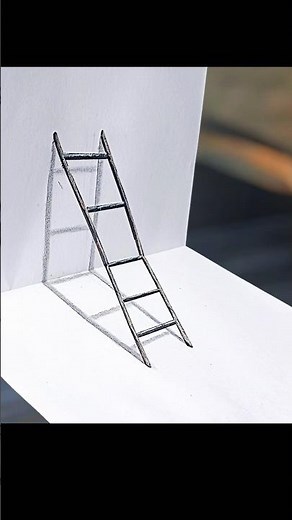 very easy drawing stairs illusion drawing on paper step#art