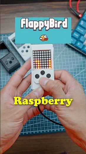 This is how I designed a Flappy Bird inspired games console! #arduino #raspberrypi #diyproject