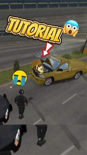 How Crashed Car Catch Fire? 🔥😱 #carparkingmultiplayer #shorts