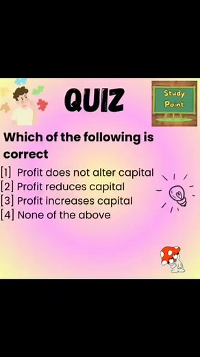 Quiz 📢📢 #accounting #incomestatement Study Point | Study Point