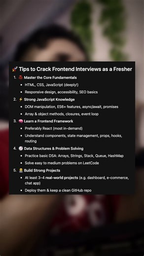 Tips to Crack Your Frontend Interview