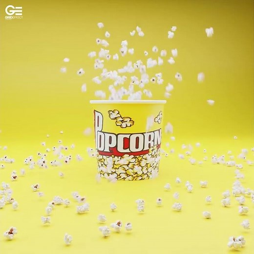 Popcorn Animation with Blender 3D