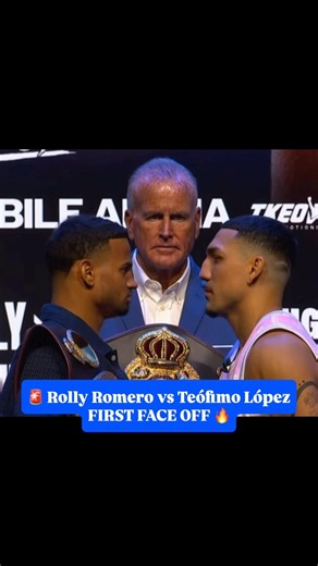 Face Off! #RollyRomero #TeofimoLopez #Boxing #PBC #BMERingside #fyp #fypシ #fy