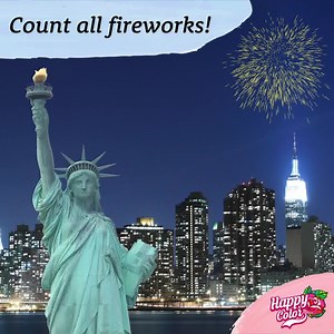 Hooray, it’s Independence Day!🇺🇸 How many fireworks can you count in the video?🎆 Write your answer in the comments for a chance to win stunning bonus pictures! #coloring #happycolor #paintbynumbers #colorbynumber | Happy Color - Color by Number