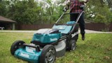 Makita 18V X2 (36V) LXT Lithium-Ion Cordless 21 in. Walk Behind Self-Propelled Lawn Mower Kit w/4 Batteries (5.0Ah) XML11CT1