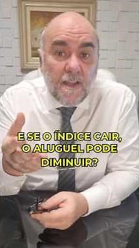 Se o índice do aluguel cair, o valor precisa diminuir?