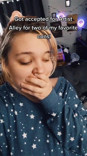 i got their acceptance within 24 hours of each other 🥺 #goodday #animecon #grcc #artistalley #jafax #comiccons #lucky