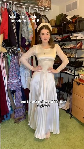 A FREE 1940s wedding gown?! #vintage #vintagefashion #1940s