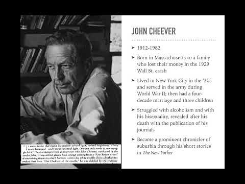 A Lecture on John Cheever's "The Swimmer"