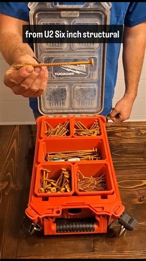 Ben Meyers on Instagram: "Just loaded up on these awesome @u2fasteners These are my favorite 6, 4" structural fasteners, 2" trim screws and a couple various size screws. These are some of the best fasteners in my opinion, check them out! #carpentry #carpentrytools #carpentrywork #framing #framinglife #framer #homereno #renos #renotips #homerenos #carpentryskills #toolmaking #toolsofthetrade #toolstorage #packout #u2 #fasteners #screws #diyproject #diyrenovation #handymanservice #bluecollartips #