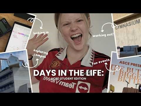 days in the life of a college student at ucsd | working out, going to events, studying