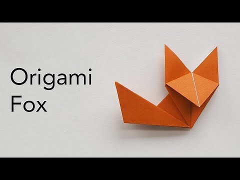 Easy Origami Fox Tutorial - Designed by Keiji Kitamura (ASMR Paper Folding)