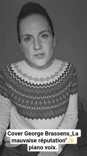 cover "George Brassens_La mauvaise réputation"✨️ piano voix #brassens #brassensemble #cover