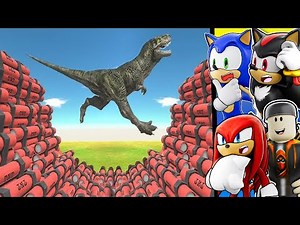 Dinosaurs VS GIANT TNT Hole... (ARBS)