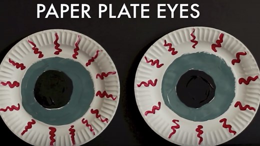 Spooky Paper Plate Eyes | Crafts for Kids