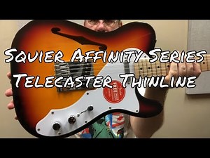 Squier Affinity Series Telecaster Thinline Maple Fingerboard - 3-Color Burst Demo