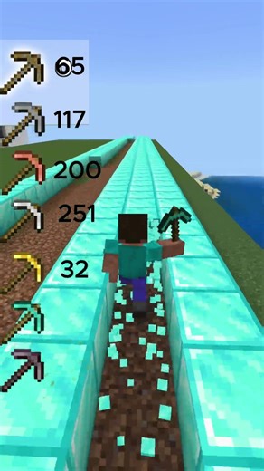 Spitzhacken vs Diamondblock #minecraft #shorts