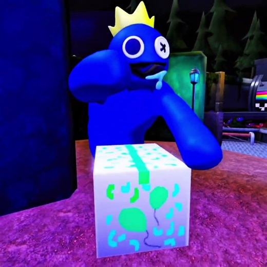 What If I Playing as Purple & Blue Monster In Rainbow Friends funny moments #rainbowfriends #roblox,