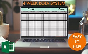 4 Week Rota System | Excel Spreadsheet | Automatic Calculations | Instant Download | 2022 - Etsy Australia