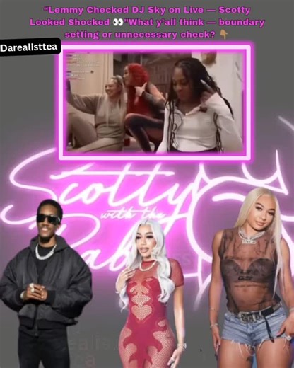 Lemmy shut DJ Sky down real fast on live while Scotty was streaming with the baby and Zoe — and the moment was awkward. He straight up questioned why Sky was even there, making it clear: “This not Baddies.” You could see Scotty was caught off guard — the shock was all over her face. It didn’t look planned, it didn’t look playful, and it definitely didn’t look comfortable. Moments like this always raise eyebrows because it shows how quickly the tone can change when someone feels like they’re over