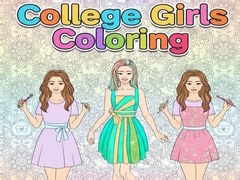 Game College Girls Coloring online. Play for free