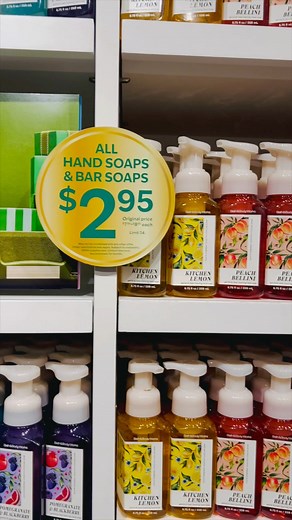 All hand soaps and bar soaps are only $2.95 at Bath & Body Works—no code required! Shop in-store or online from November 21, 2025 at 6:00 a.m. ET through November 25, 2025 at 5:59 a.m. ET. Stock up on your favorite scents while supplies last! #bathandbodyworks #blackfriday #blackfridaydeals #bathandbodyworkssale | Black Friday Deals