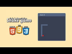 The Snake Game! Using HTML, CSS & JS