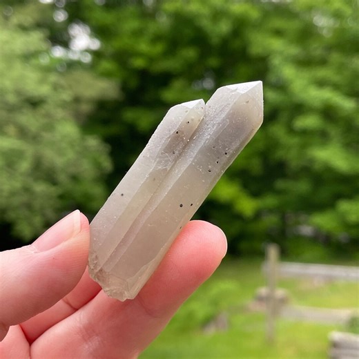 Quartz Crystal Point, Hedenbergite Inclusion, Inner Mongolia - Etsy