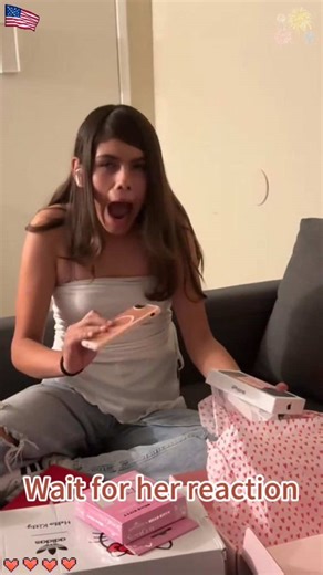 When your child gets their first mobile phone, their reaction is absolutely priceless!#phonesurprise #iphone #foryou#surprise #reaction