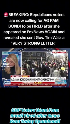 GOP Voters Demand Pam Bondi's Resignation After Rant