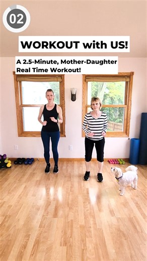 168K views · 1.2K reactions | Workout with us! Comment "Ageless" to learn more about the Ageless Vitality Challenge! This workout is 2.5 Minutes, 8 Exercises, 20 Seconds per exercise. Low Impact. Beginner Friendly. No Equipment Needed. #fitness #fitafter40 #over40fitness #womensfitness #womenshealth #weightloss #boomer #genx #loseweight #dailyworkout #bodytransformation #homeworkout #homeworkouts | Enrich Your Life Fitness | Facebook