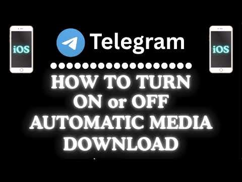 How to Turn On or Off Automatic Media Downloads on the Telegram App using an iPhone | iOS Tutorial 👍