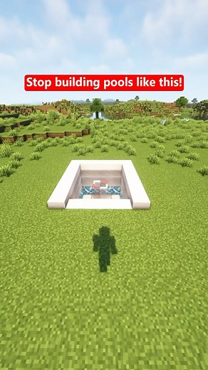 Humoky on Instagram: "Minecraft Easy Pool 🏊| Follow Humoky on YouTube❤️ -Follow me for more Tutorial Minecraft❤️ - Save this video and share at friends✨ -If you see this your the BEST 👑 _________________________________________________________ #minecraft #minecraftbuild #minecraftturorial #minecraftinspiration #minecraftredstone #minecraftbuilding #minecraftdaily #minecraftideas #minecraft #minecrafthouse #minecraftonly #minecrafthacks #minecrafter #humoky"