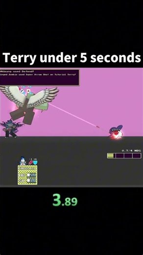 Killed Tutorial Terry under 5 seconds : block tales