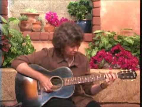 Mary Flower Playing Rag Time Blues Guitar