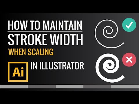 How to maintain stroke width when scaling objects in Illustrator | Zeedign Tutorials