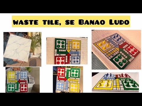 Waste Tiles Se Ludo Board Banaya | Acrylic Colours & Resin Mirror Look | Best Out of Waste||diy ludo