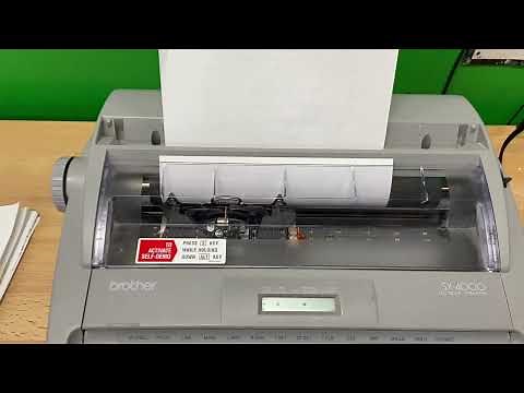 Brother SX 4000 Electronic Typewriter Demo