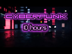 Cyberpunk Rain Ambience -10 Hours of Neon City Rain for Sleep, Study, Focus