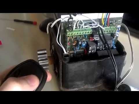 Programación del control para portones automáticos