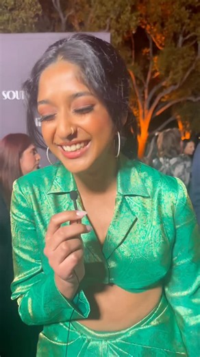 Brown Girl Magazine™ on Instagram: "HAPPY MAITREYMAS to the only and only @maitreyiramakrishnan 🥳💚 we wish you only the best and can’t wait to see you as the first South Asian Rapunzel one day (soon).✨🎂 🎥 shot at 2023 ‘South Asians at the Oscar’ event by @tsakhuja_walia (@shrutirya x @agame.pr) 🙌🏾"