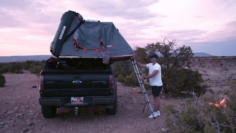 Roofnest Meadowlark Soft Shell Roof Top Tent for Car Camping and Overlanding, Lightweight, Waterproof, 2 Person Tent, Easy Assembly, Universal Mounting Brackets Included