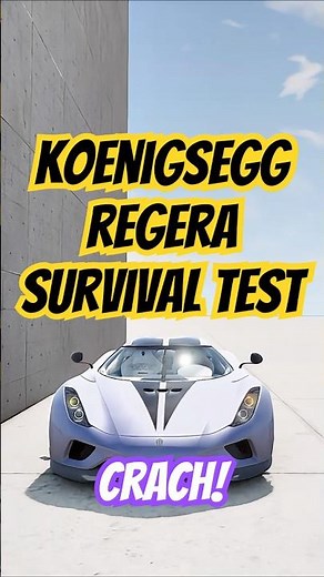 Koenigsegg Regera Survival Test - BeamNG.drive