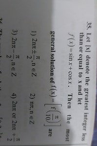 Let [x] denote the greatest integer less than or equal to x and... | Filo
