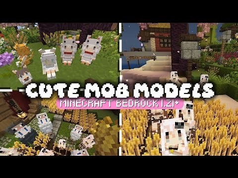 Cute mob Models addon for Minecraft Bedrock | 1.21+ | Mcpe/be | #minecraft