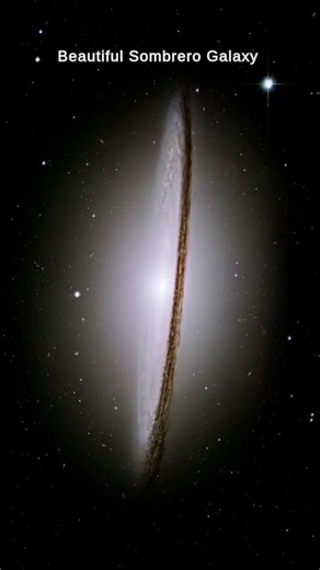 Beautiful SombreroGalaxy in zooming#m104 #everybodyshorts#spiralgalaxy #shortsfeed